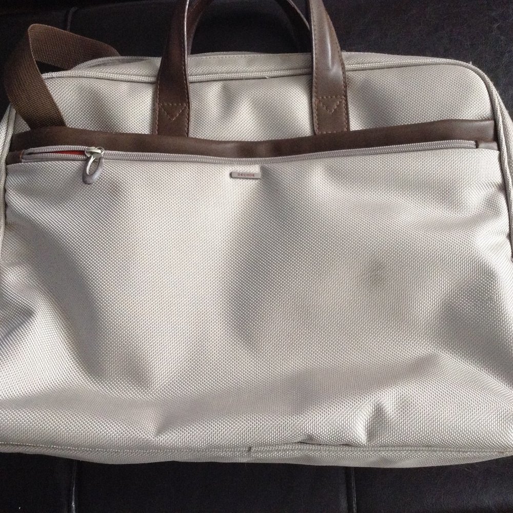 Canvas document bag -beige - Picture 3 of 11